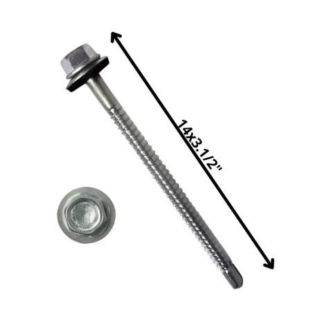 TORNILLO AUTOPERFORANTE PUNTA BROCA 14 X 3 1/2" C/