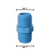 Niple Pvc Presion 1" He X...