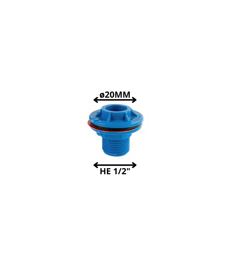 Salida Estanque Pvc Presion 20 Mm
