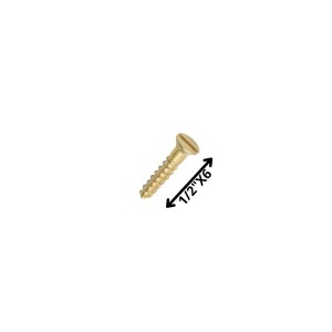 TORNILLO MADERA CABEZA PLANA 1/2 X 6