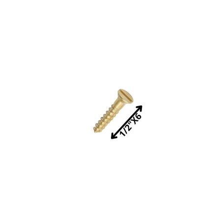 TORNILLO MADERA CABEZA PLANA 1/2 X 6