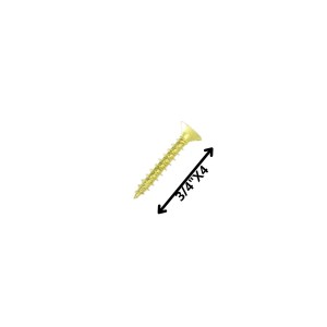 TORNILLO MADERA CABEZA PLANA 3/4 X 4