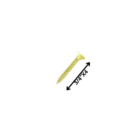 TORNILLO MADERA CABEZA PLANA 3/4 X 4