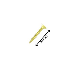 TORNILLO MADERA CABEZA PLANA 3/4 X 5