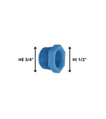 Bushing Pvc He Hi 3/4" X 1/2"