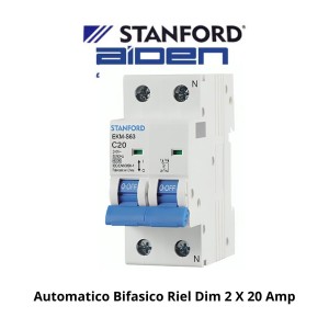 AUTOMATICO BIFASICO RIEL DIM 2 X 20 AMP