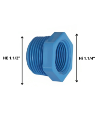 Bushing Pvc He Hi 11/2" X...