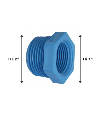 Bushing Pvc He Hi 2" X 1 "