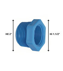 Bushing Pvc He Hi 2" X 11/2"