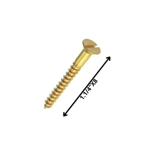 TORNILLO MADERA CABEZA PLANA 11/4 X 8