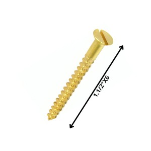 TORNILLO MADERA CABEZA PLANA 11/2 X 6