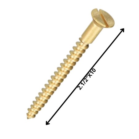 TORNILLO MADERA CABEZA PLANA 21/2 X 10