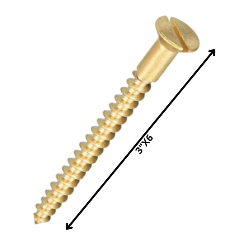 TORNILLO MADERA CABEZA PLANA 3 X 6