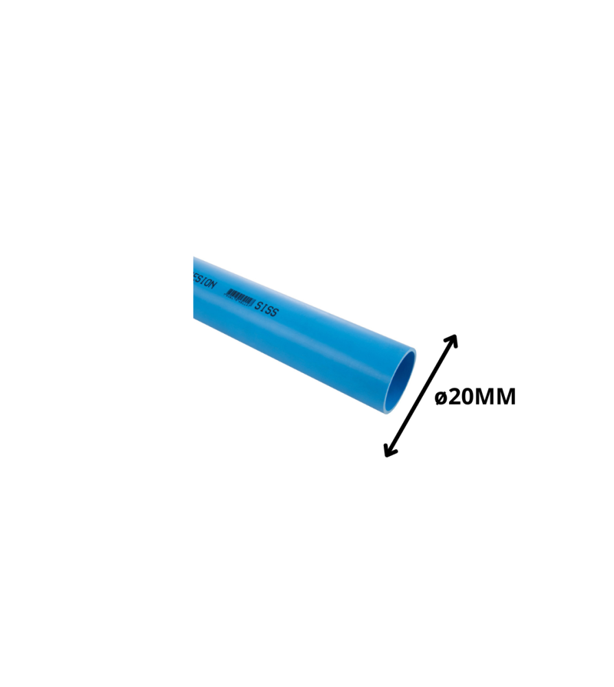 Tubo Pvc Presion Clase 10 Valor X Mt__ 20 Mm