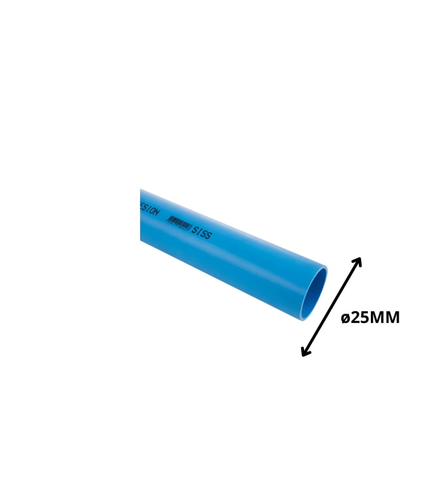 Tubo Pvc Presion Clase 10 Valor X Mt__ 25 Mm