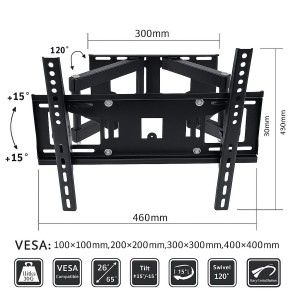 SOPORTE TV ARTICULADO LCD/TV 26 A 65"F0036