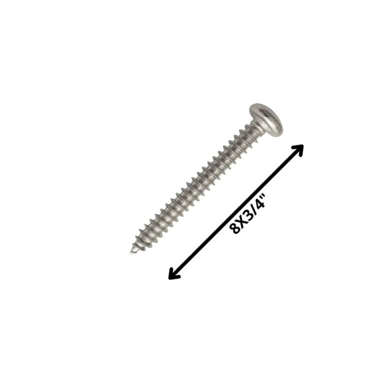 TORNILLO ROSCALATA CABEZA BINDIN 3/4 X 8
