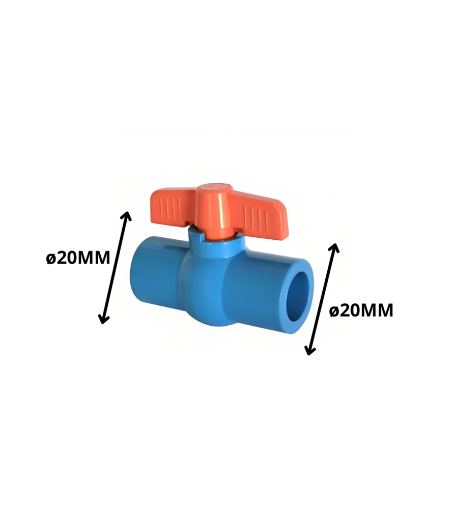 Llave Paso Pvc Hid 20 Mm Cementar 60886 Valvula