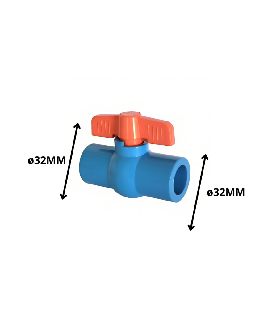 Llave Paso Pvc Hid 32 Mm Cementar 60888 Valvula
