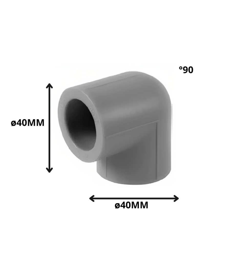 Codo Polifusion 90 X 40 Mm