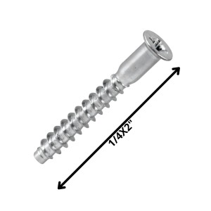 TORNILLO SOBERBIO ZINCADO 1/4 X 2