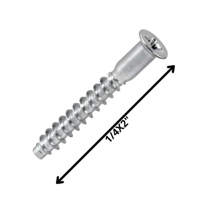 TORNILLO SOBERBIO ZINCADO 1/4 X 2