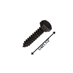 TORNILLO TIRAFONDO HEXAGONAL NEGRO 1/4 X 11/2