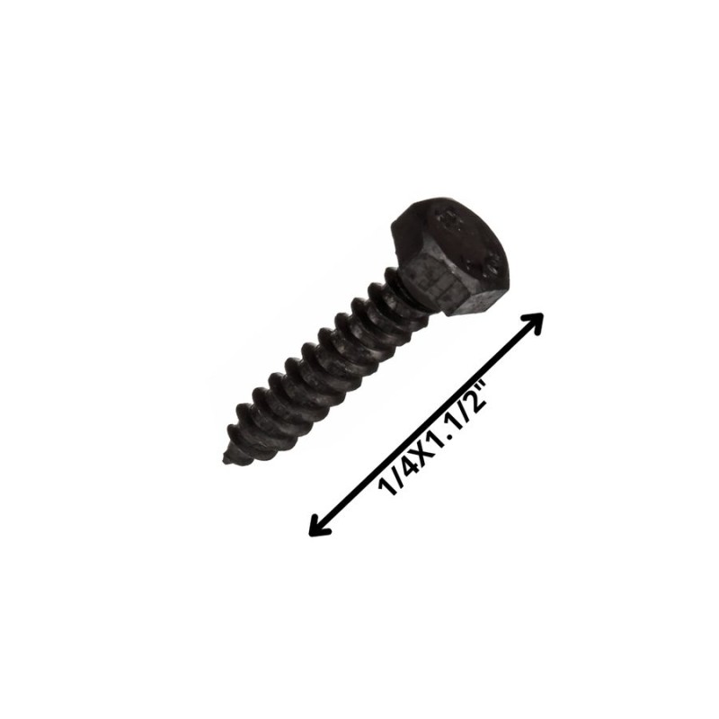TORNILLO TIRAFONDO HEXAGONAL NEGRO 1/4 X 11/2