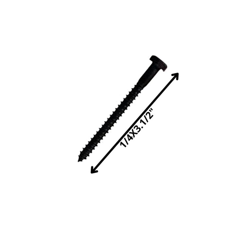 TORNILLO TIRAFONDO HEXAGONAL NEGRO 1/4 X 31/2