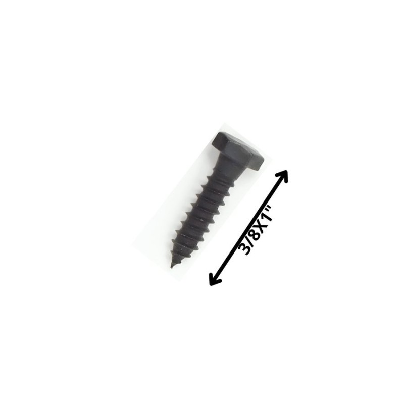 TORNILLO TIRAFONDO HEXAGONAL NEGRO 3/8 X 1