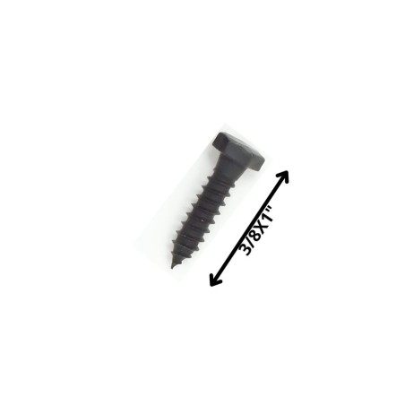 TORNILLO TIRAFONDO HEXAGONAL NEGRO 3/8 X 1