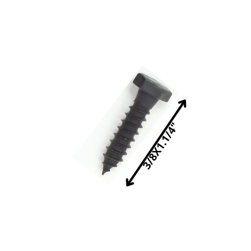 TORNILLO TIRAFONDO HEXAGONAL NEGRO 3/8 X 1 1/4