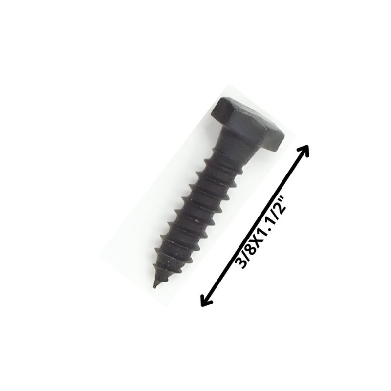 TORNILLO TIRAFONDO HEXAGONAL NEGRO 3/8 X 1 1/2