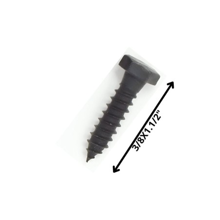 TORNILLO TIRAFONDO HEXAGONAL NEGRO 3/8 X 1 1/2