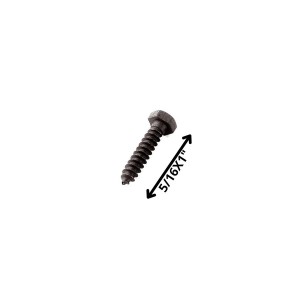TORNILLO TIRAFONDO HEXAGONAL NEGRO 5/16 X 1