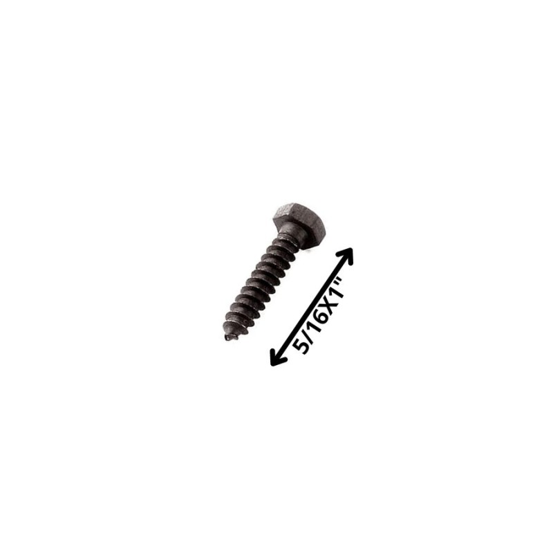 TORNILLO TIRAFONDO HEXAGONAL NEGRO 5/16 X 1