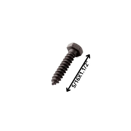 TORNILLO TIRAFONDO HEXAGONAL NEGRO 5/16 X 11/2
