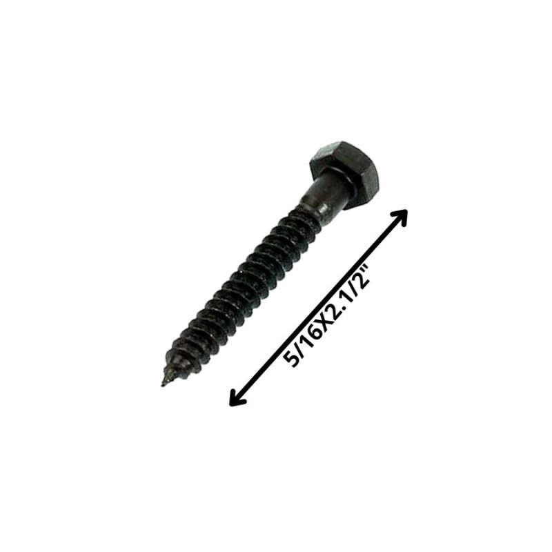 TORNILLO TIRAFONDO HEXAGONAL NEGRO 5/16 X 21/2