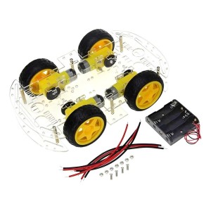 KIT CHASIS AUTO 4 RUEDAS CON MOTOR