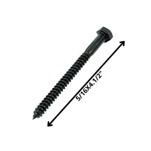 TORNILLO TIRAFONDO HEXAGONAL NEGRO 5/16 X 41/2