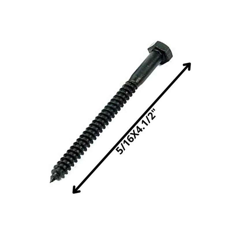 TORNILLO TIRAFONDO HEXAGONAL NEGRO 5/16 X 41/2