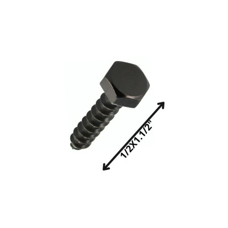 TORNILLO TIRAFONDO HEXAGONAL NEGRO 1/2 X 11/2