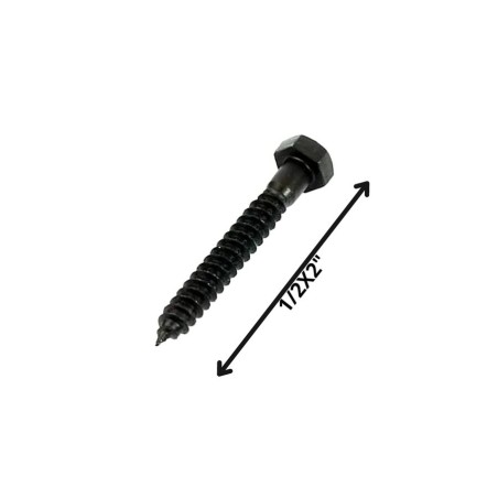 TORNILLO TIRAFONDO HEXAGONAL NEGRO 1/2 X 2