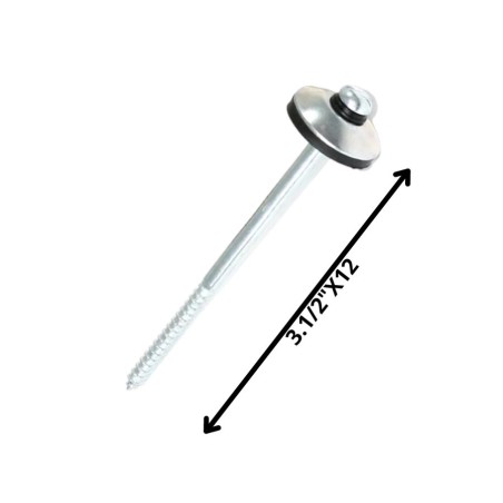 TORNILLO TECHO ZINCADO 31/2 X 12