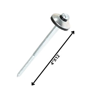 TORNILLO TECHO ZINCADO 4 X 12