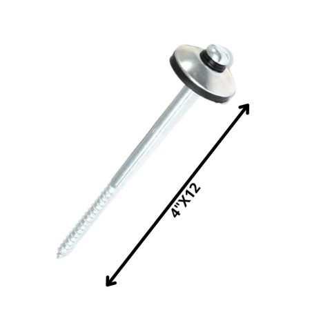 TORNILLO TECHO ZINCADO 4 X 12
