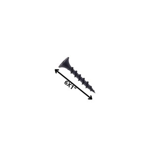 TORNILLO VOLCANITA TROMPETA H/CT 1 X 6 NEGRO