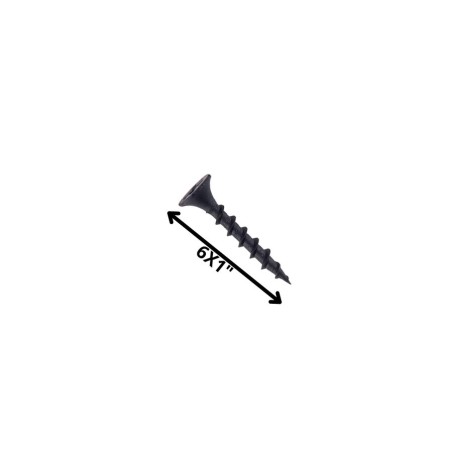 TORNILLO VOLCANITA TROMPETA H/CT 1 X 6 NEGRO