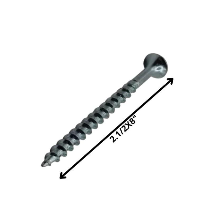 TORNILLO VOLCANITA TROMPETA H/CT 21/2 X 8 NEGRO