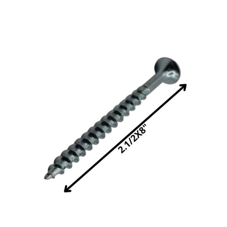 TORNILLO VOLCANITA TROMPETA H/CT 21/2 X 8 NEGRO
